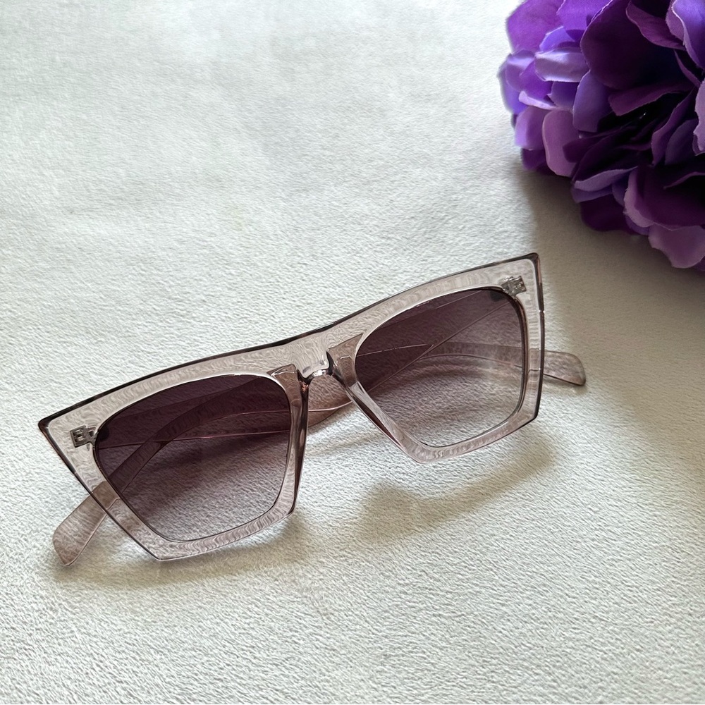 SOLD Clear Tan Sunglasses
